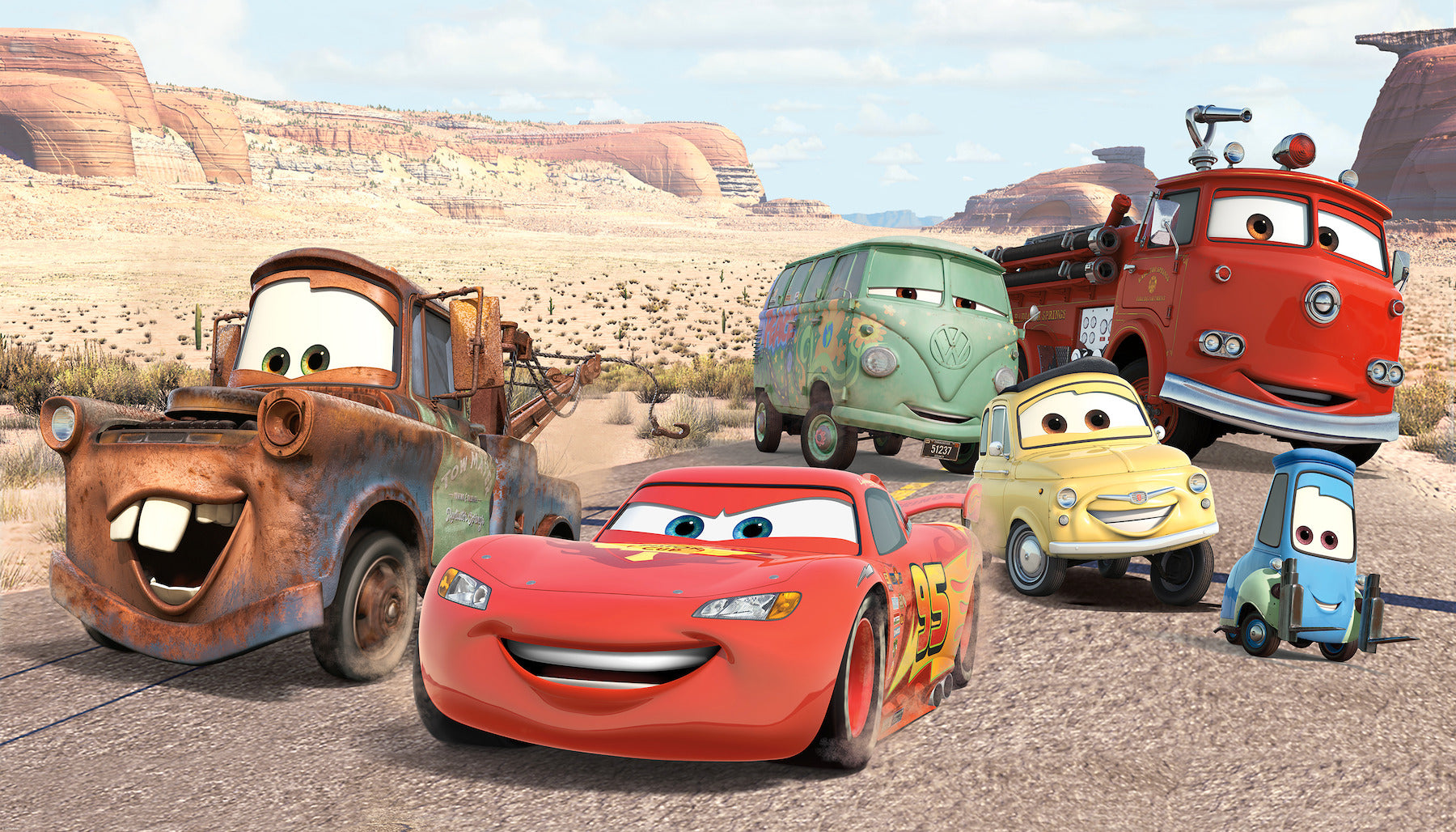 Cars Desert Wall Murals by WallPops