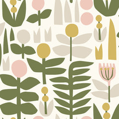 Bit Of Folk Flower P&S Wallpaper by WallPops