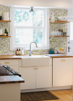 Marigold Forest P&S Wallpaper in a room setting