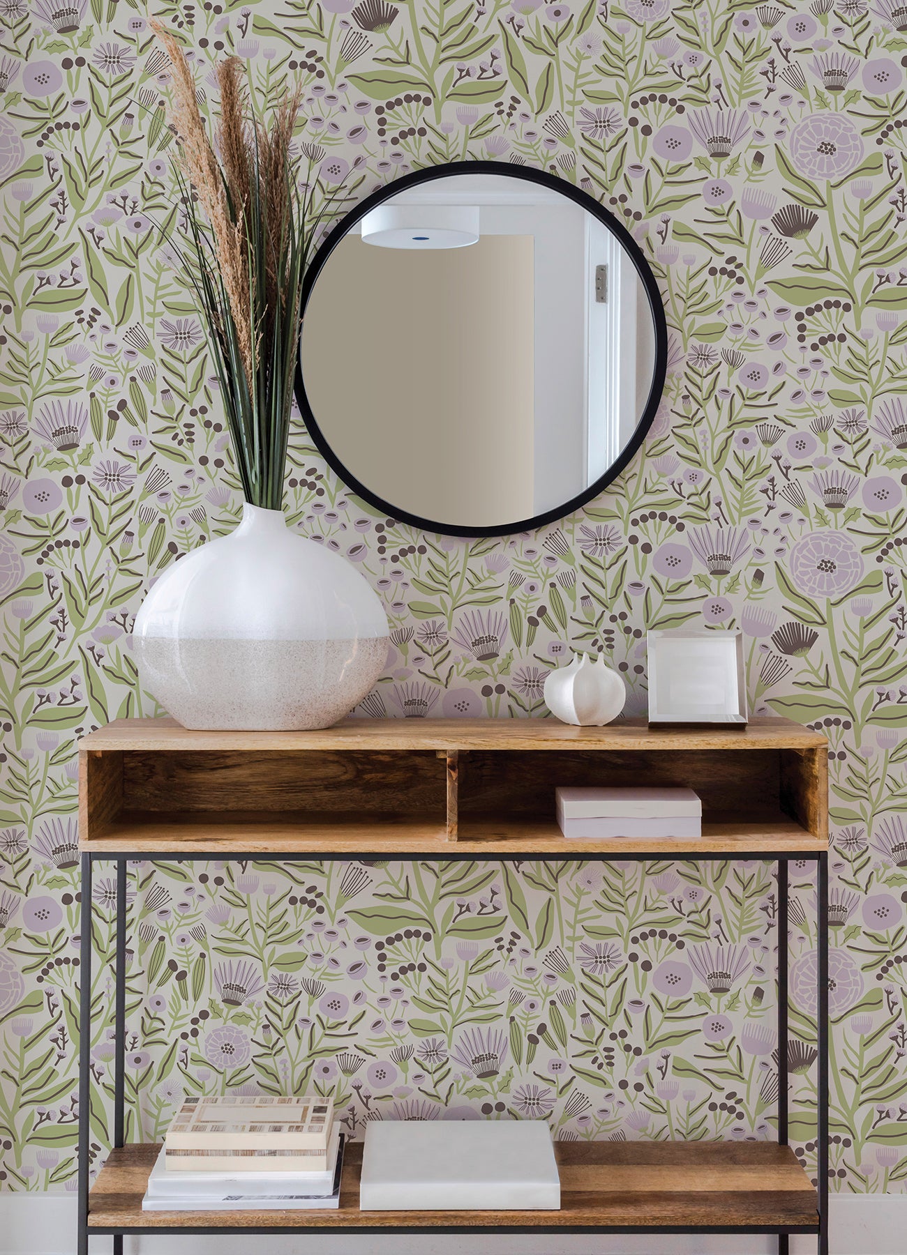 Marigold Forest P&S Wallpaper in a room setting
