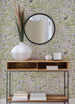 Marigold Forest P&S Wallpaper in a room setting