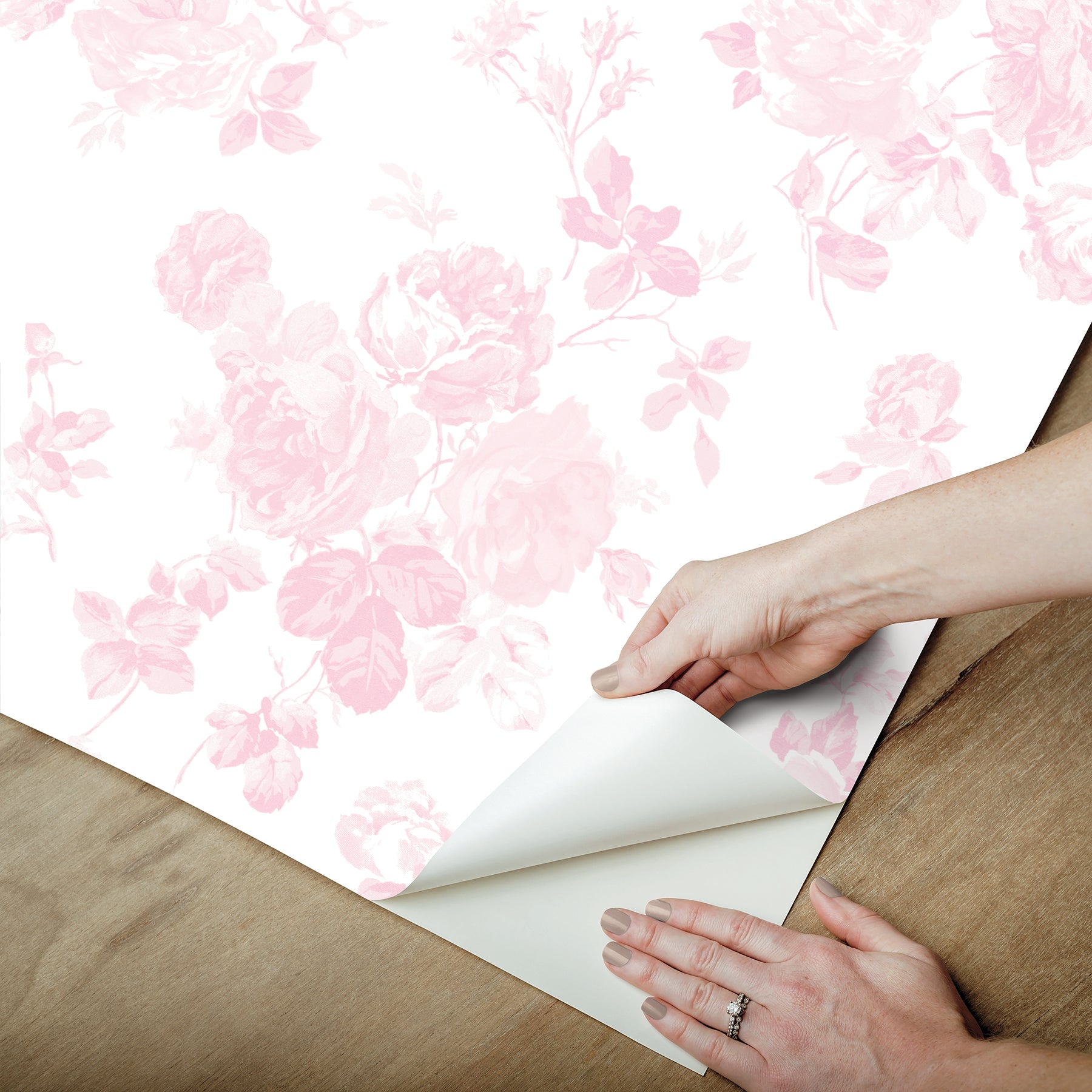 Everblooming Rosettes P&S Wallpaper - how to peel