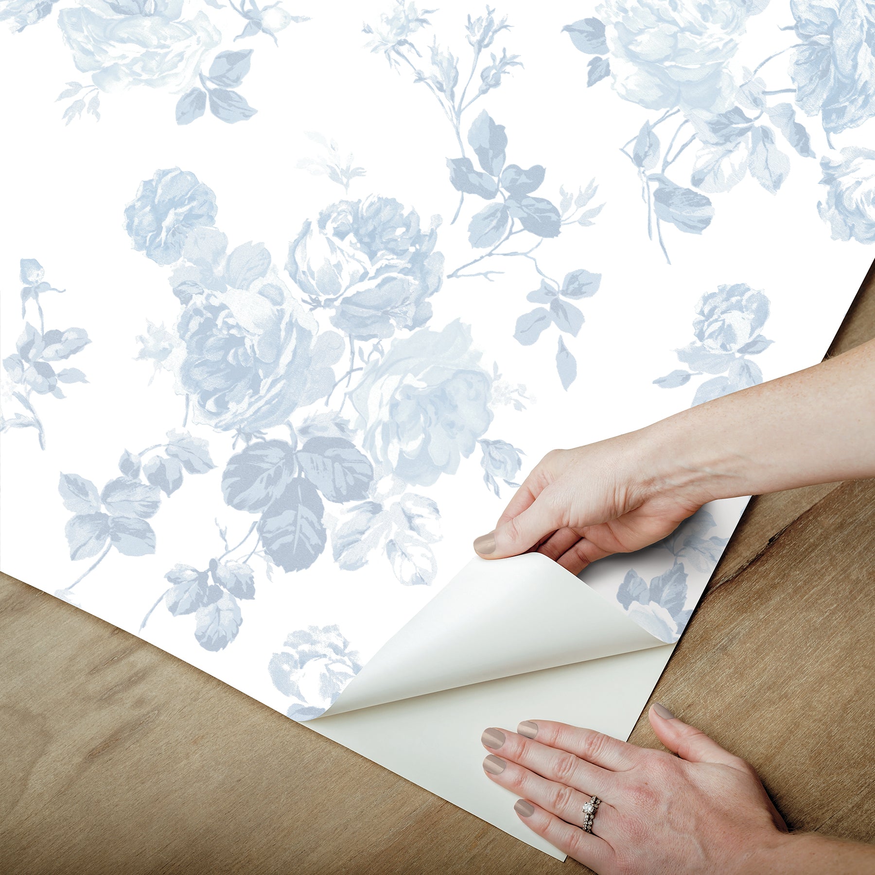 Everblooming Rosettes P&S Wallpaper - how to peel