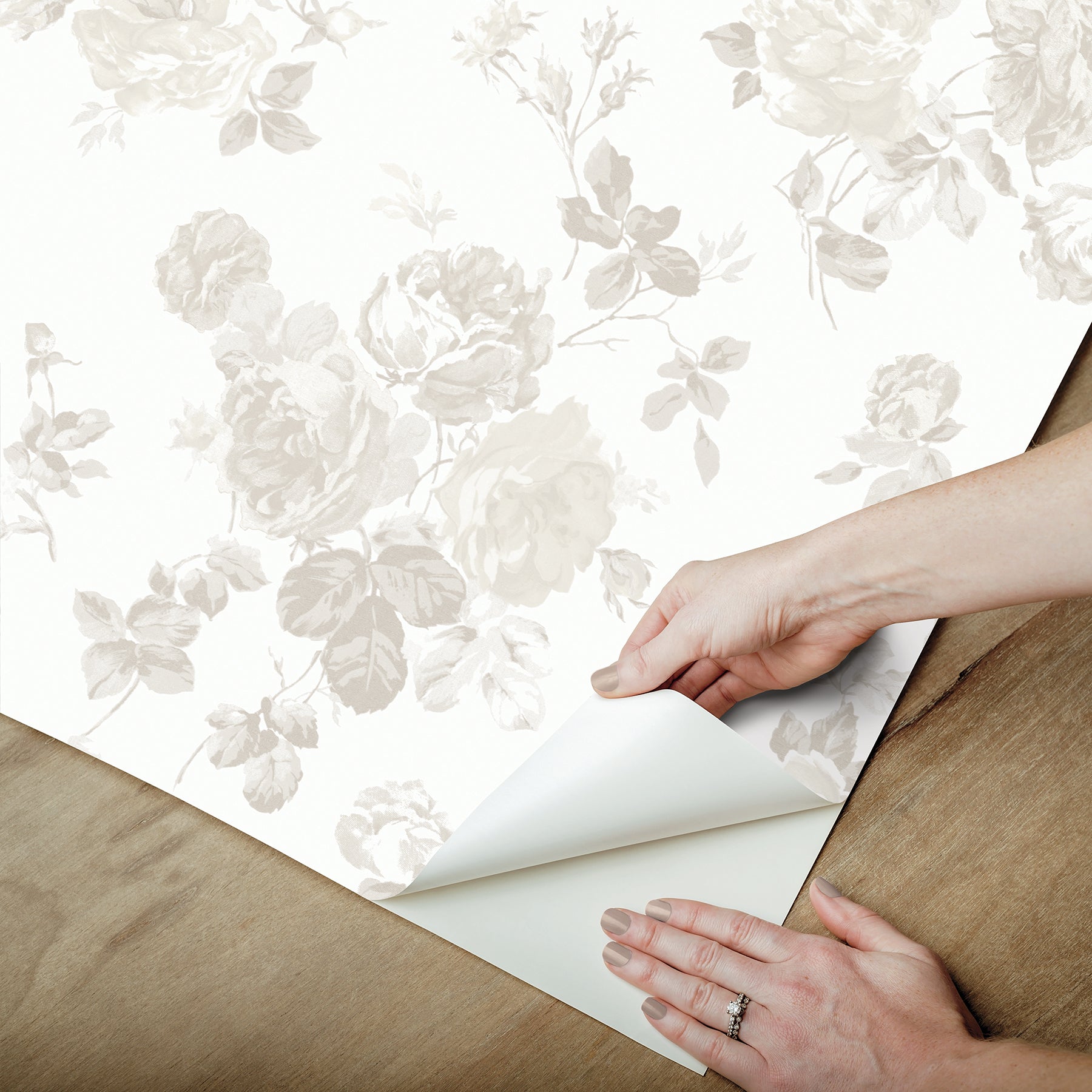 Everblooming Rosettes P&S Wallpaper - how to peel