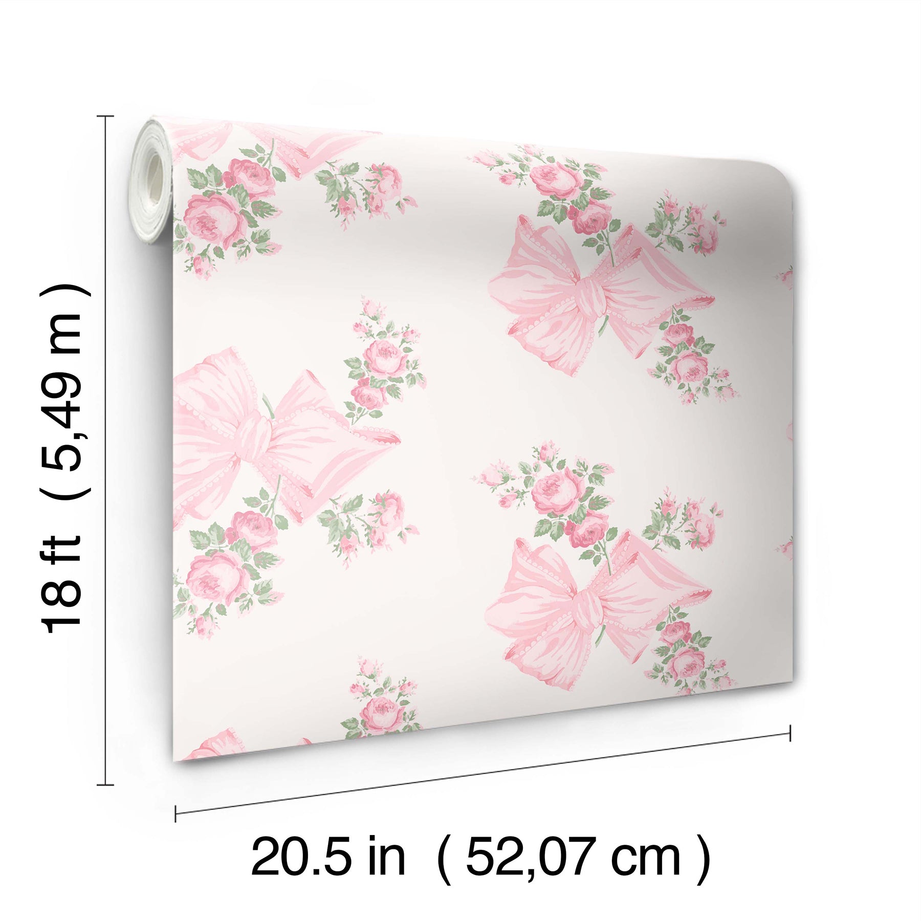 Rosa Beaux P&S Wallpaper - dimensions