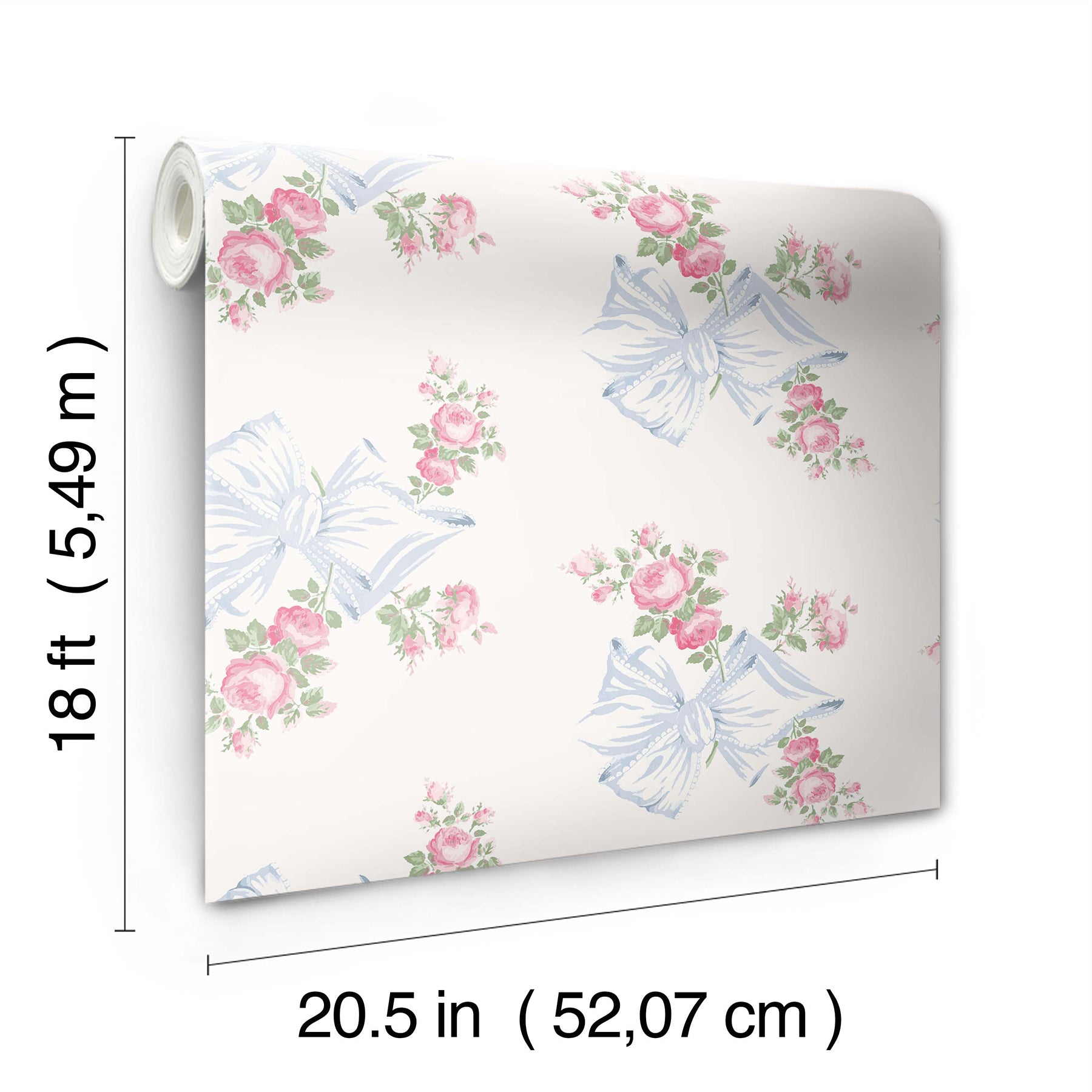 Rosa Beaux P&S Wallpaper - dimensions