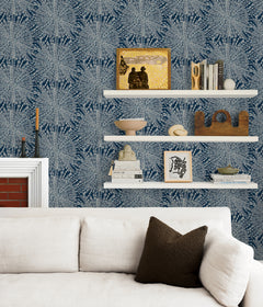 Sunburst P&S Wallpaper in a room setting