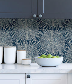 Sunburst P&S Wallpaper in a room setting