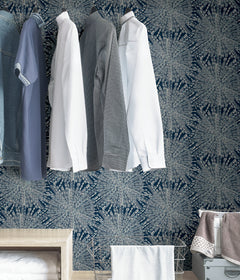 Sunburst P&S Wallpaper in a room setting