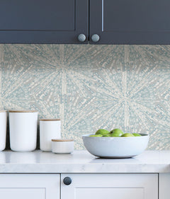 Sunburst P&S Wallpaper in a room setting