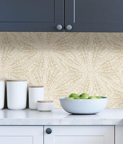 Sunburst P&S Wallpaper in a room setting