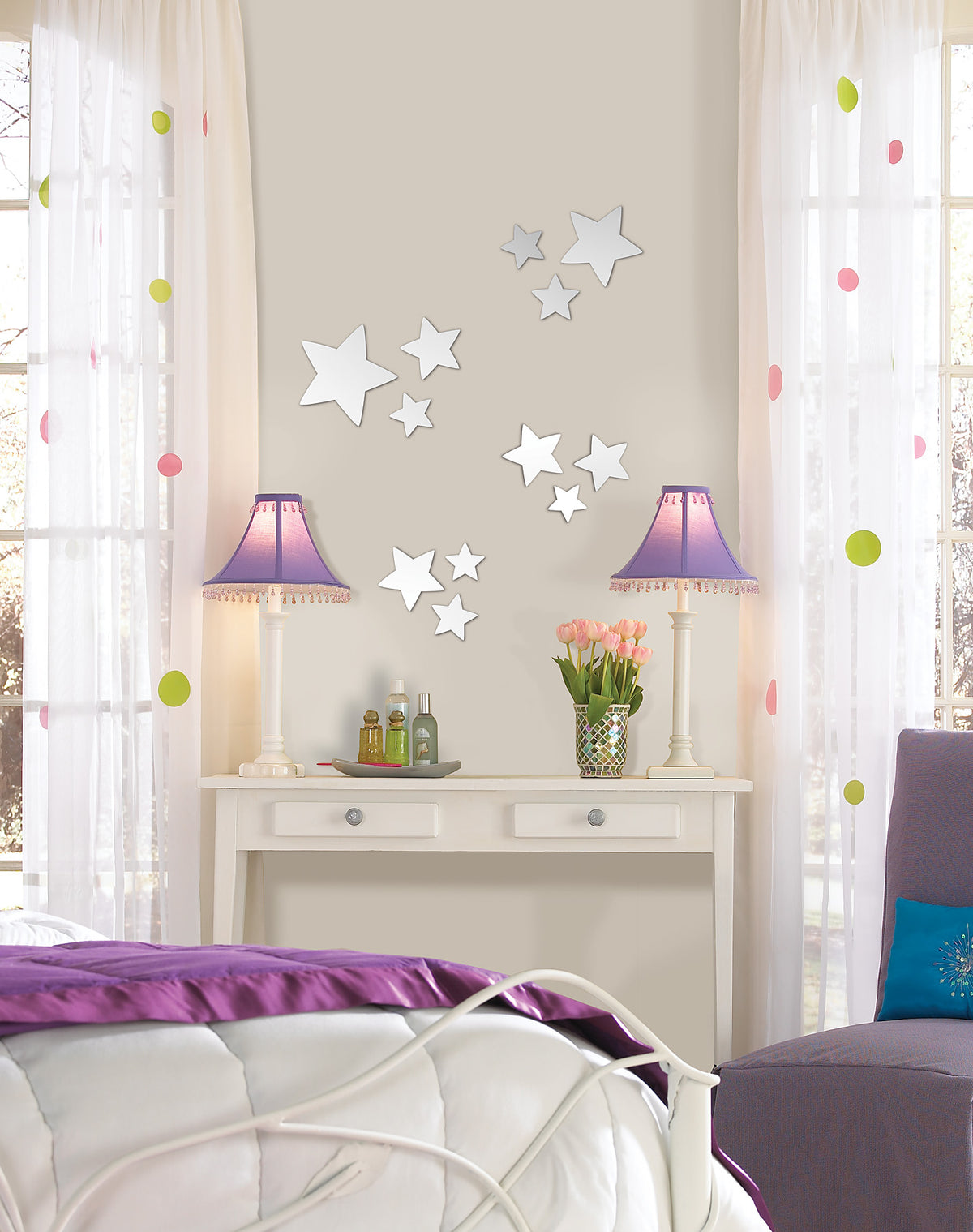 Stars Mirrors in a room setting