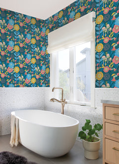 Dream Garden P&S Wallpaper in a room setting