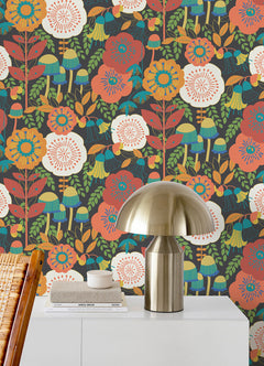 Dream Garden P&S Wallpaper in a room setting