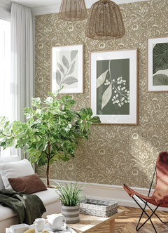 Jeani P&S Wallpaper in a room setting