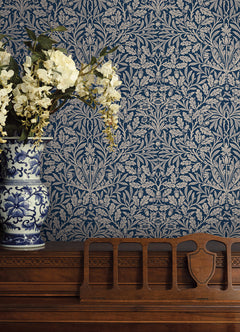 Acorn P&S Wallpaper in a room setting