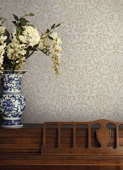 Acorn P&S Wallpaper in a room setting