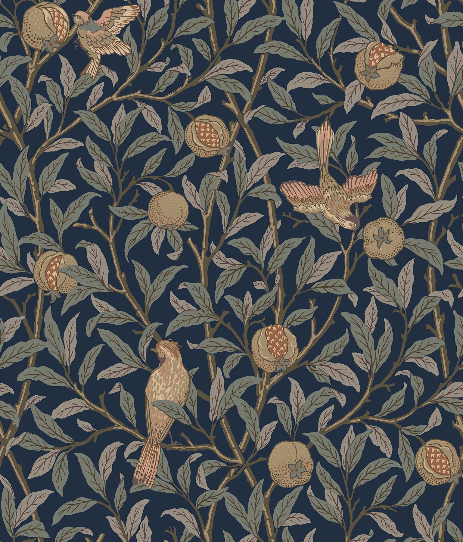 Bird and Pomegranate P&S Wallpaper by WallPops
