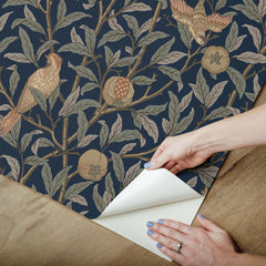 Bird and Pomegranate P&S Wallpaper - how to peel