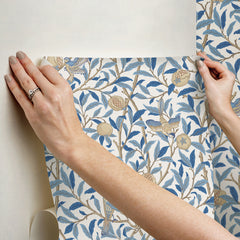 Bird and Pomegranate P&S Wallpaper - how to stick