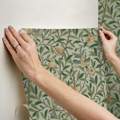 Bird and Pomegranate P&S Wallpaper - how to stick