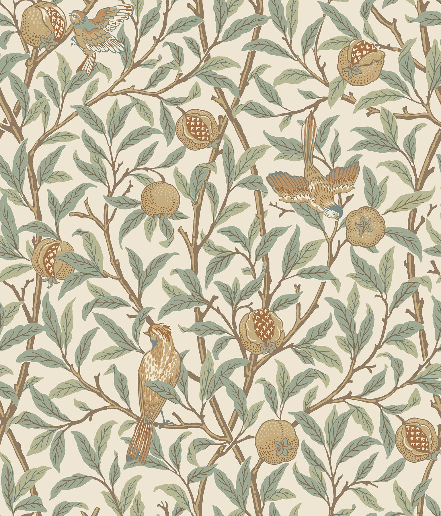 Bird and Pomegranate P&S Wallpaper by WallPops