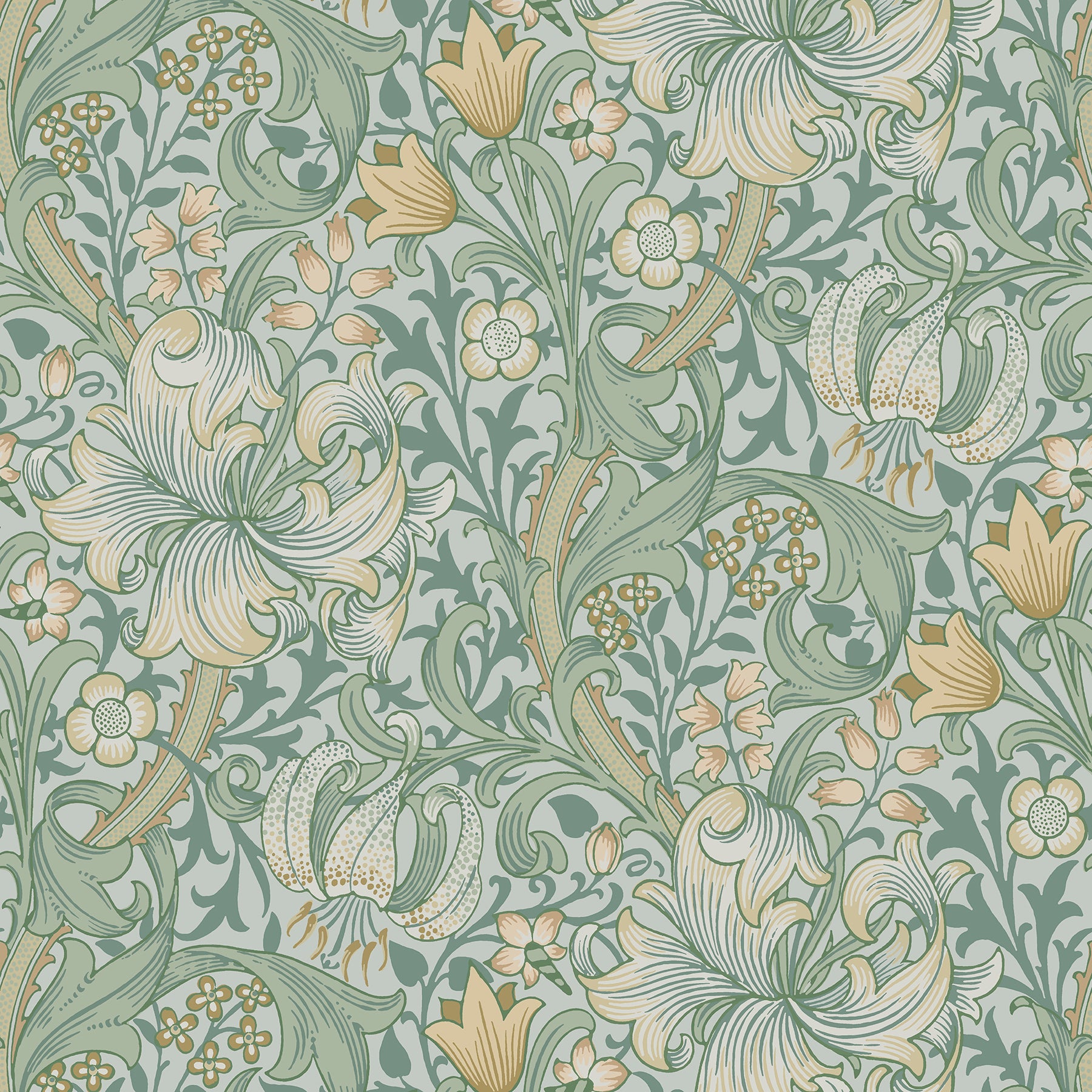 Golden Lily P&S Wallpaper by WallPops