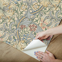 Golden Lily P&S Wallpaper - how to peel