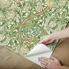 Golden lily P&S Wallpaper - how to peel