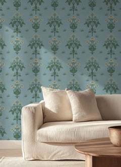 Meadow Sweet P&S Wallpaper in a room setting