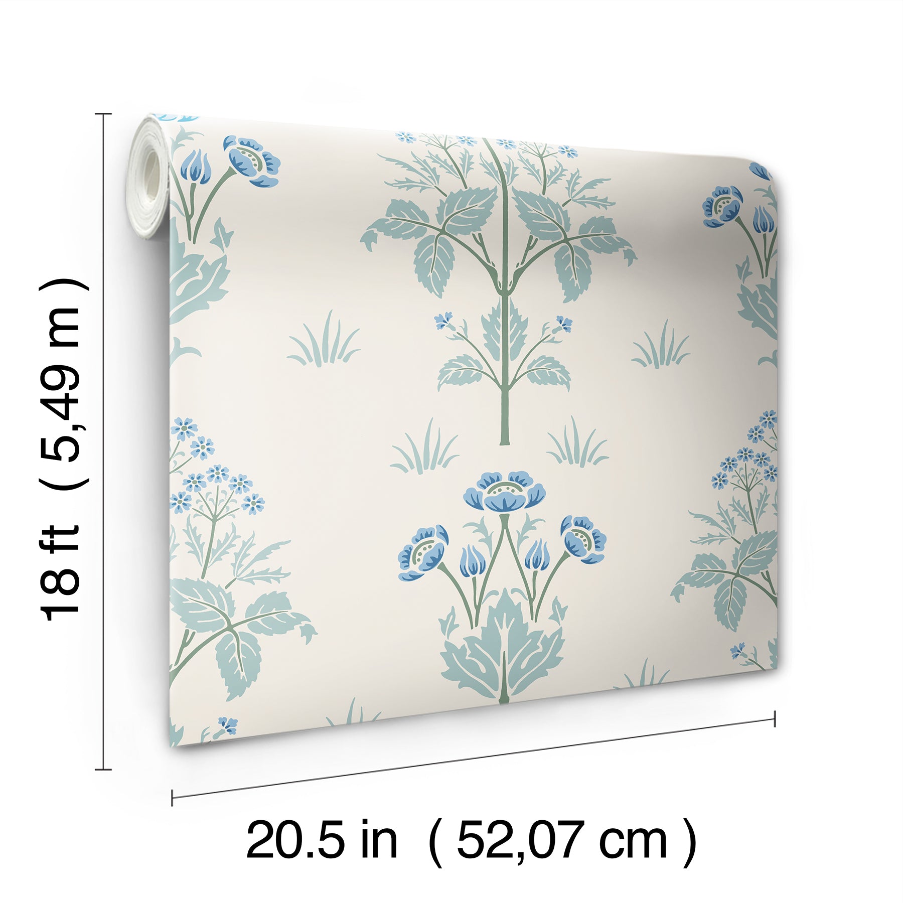 Meadow Sweet P&S Wallpaper - dimensions