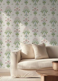Meadow Sweet P&S Wallpaper in a room setting