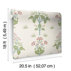 Meadow Sweet P&S Wallpaper - dimensions