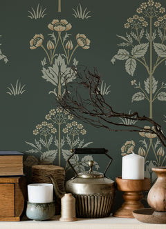 Meadow Sweet P&S Wallpaper in a room setting