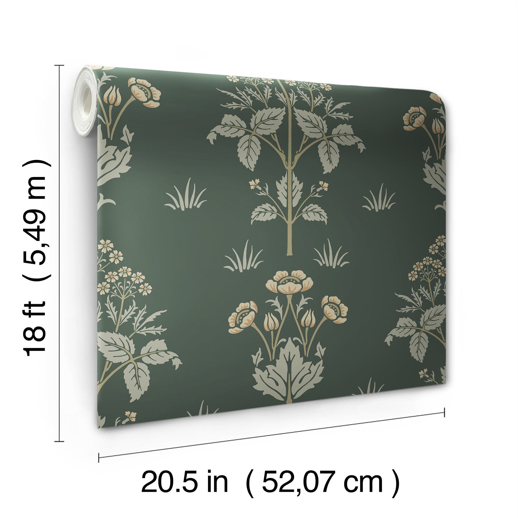 Meadow Sweet P&S Wallpaper - dimensions