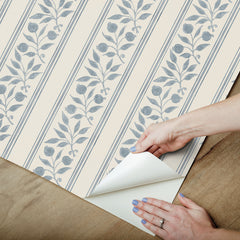 Rosehip Stripe P&S Wallpaper - how to peel