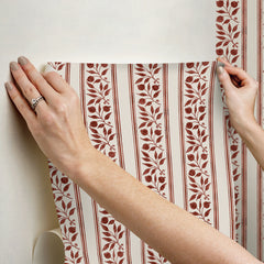 Rosehip Stripe P&S Wallpaper - how to stick