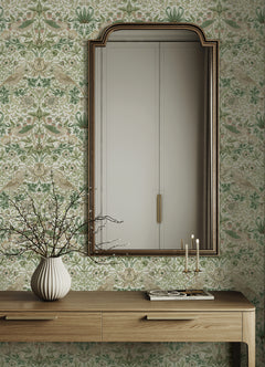 Strawberry Thief P&S Wallpaper in a room setting