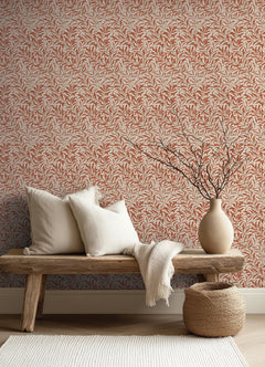 Willow Boughs P&S Wallpaper in a room setting