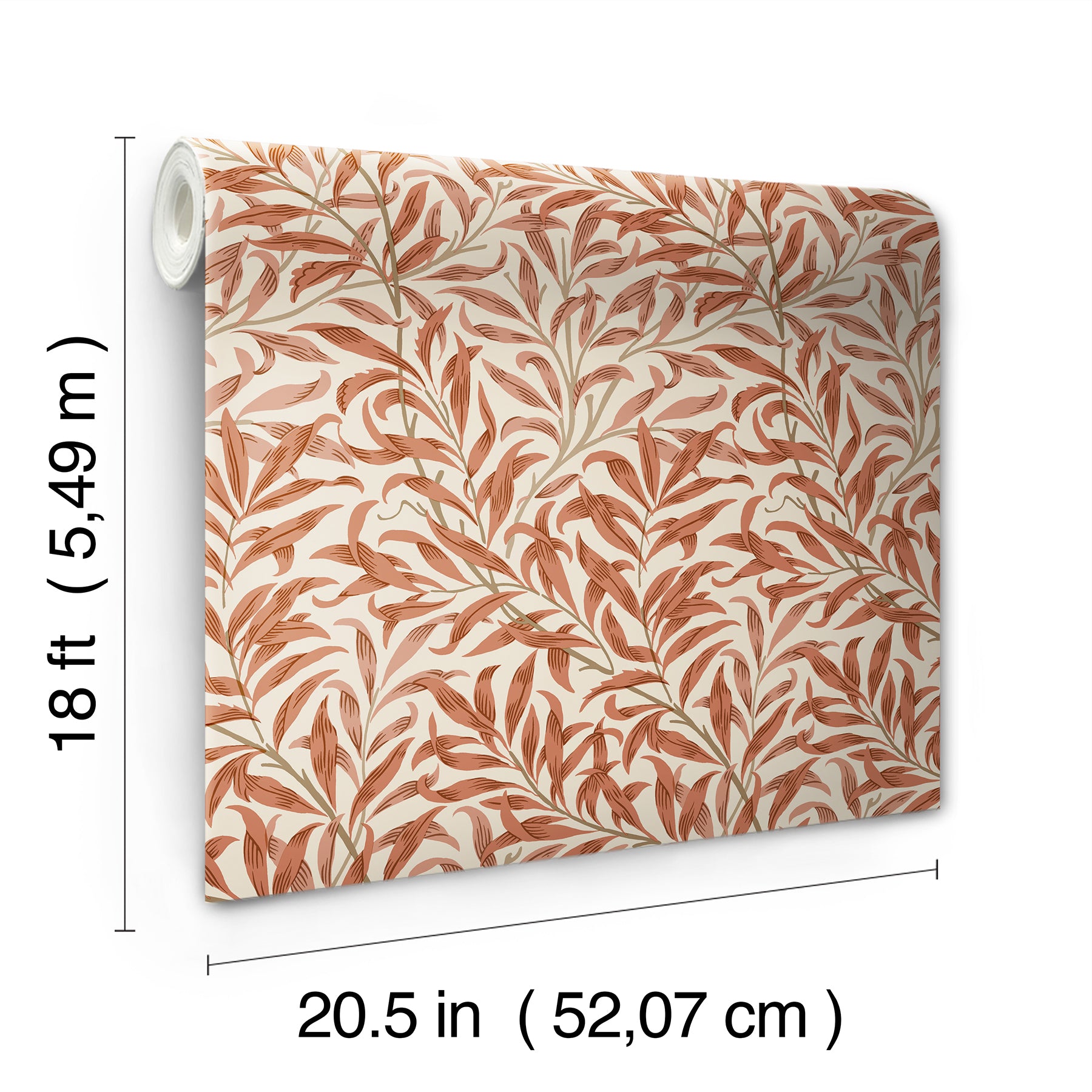 Willow Boughs P&S Wallpaper - dimensions