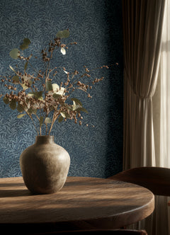 Willow Boughs P&S Wallpaper in a room setting