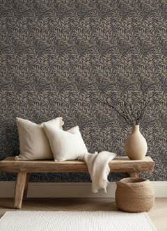 Willow Boughs P&S Wallpaper in a room setting