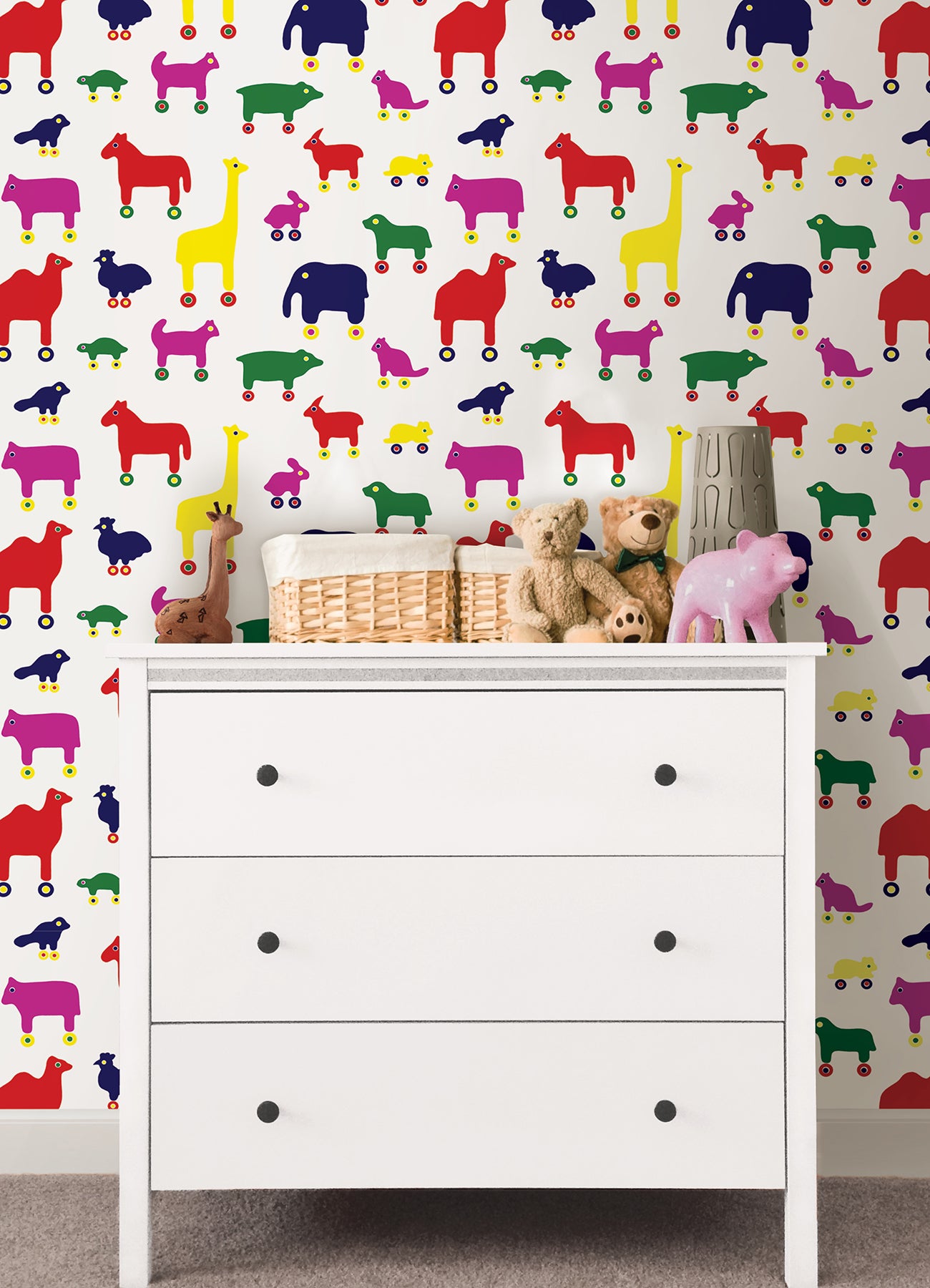 Rulla P&S Wallpaper in a room setting