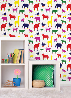 Rulla P&S Wallpaper in a room setting
