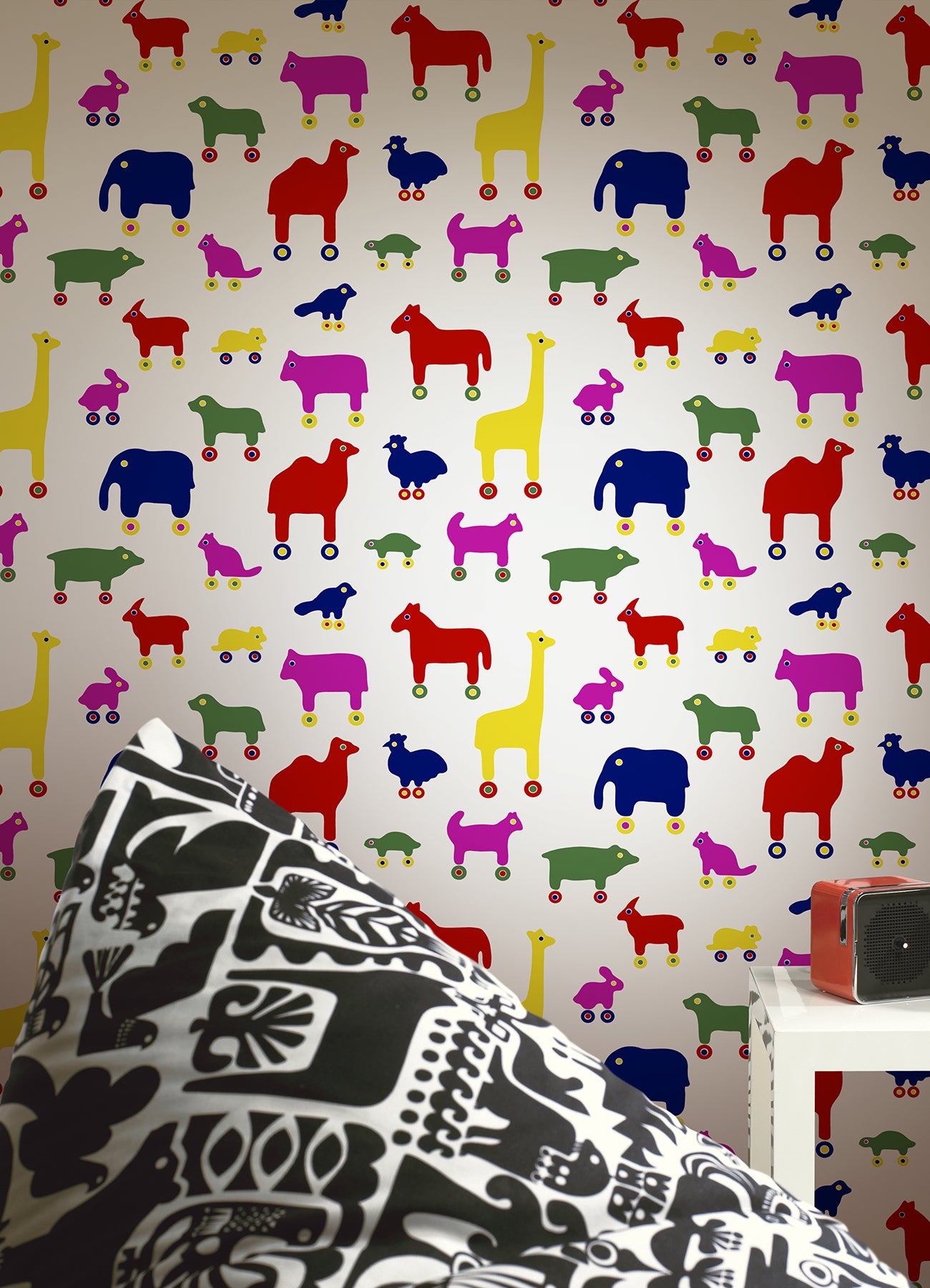 Rulla P&S Wallpaper in a room setting