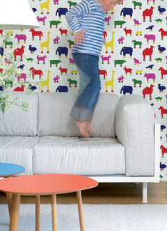 Rulla P&S Wallpaper in a room setting