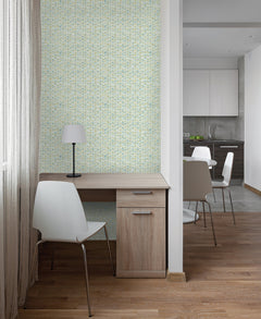 Broken Chevron P&S Wallpaper in a room setting