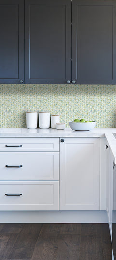 Broken Chevron P&S Wallpaper in a room setting