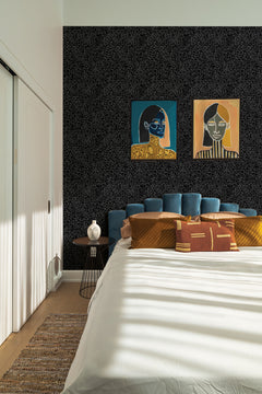 Amur Leopard Skin P&S Wallpaper in a room setting