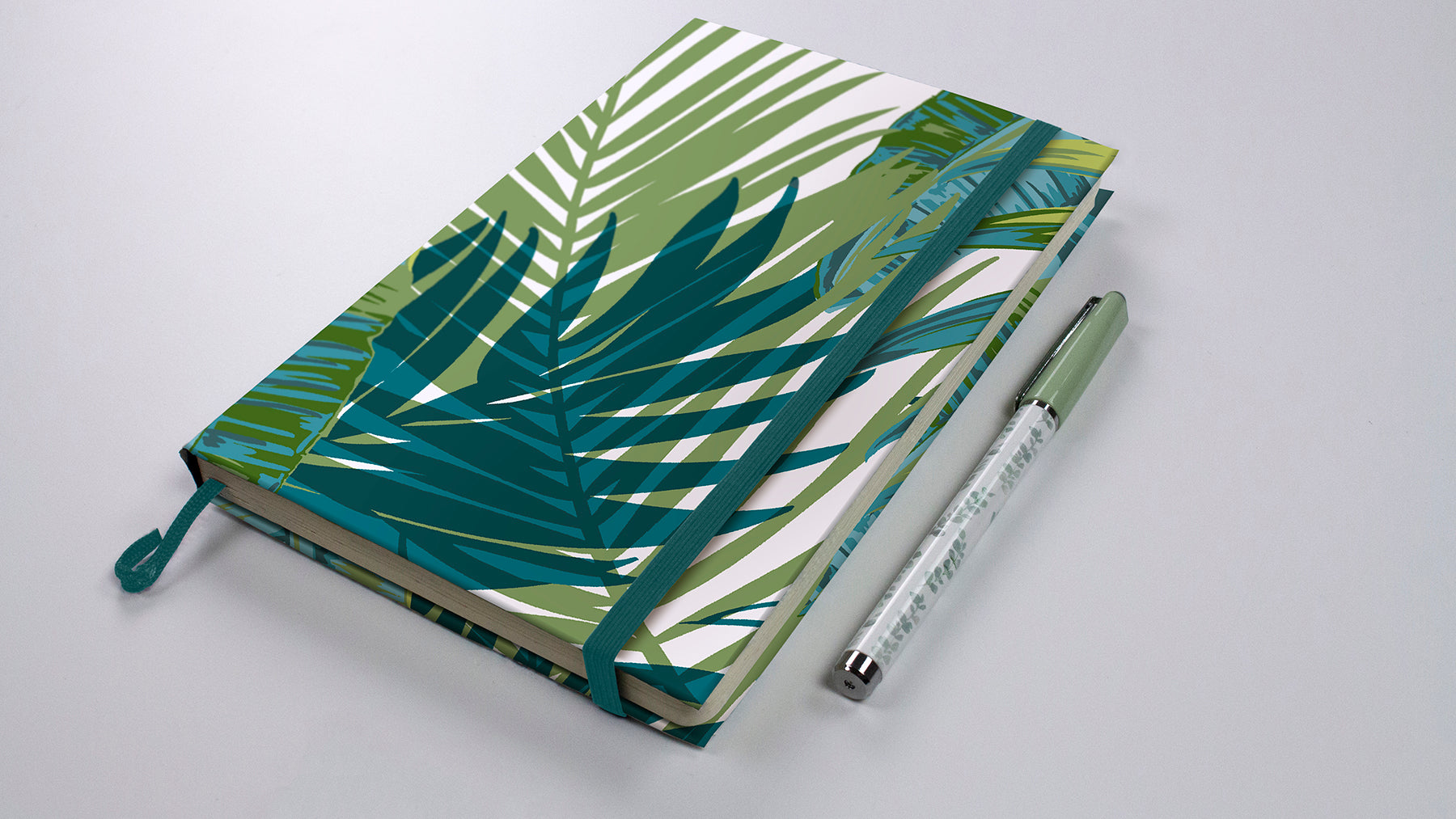 Bangalow Tropical Palm P&S Wallpaper in a room setting